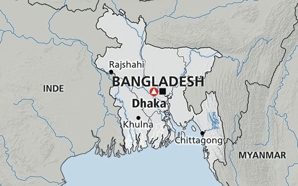 Carte du Bangladesh