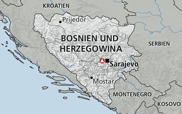 Karte von Bosnien und Herzegowina