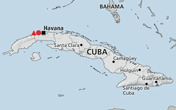 Cartina di Cuba 