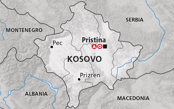 Mapa de Kosovo