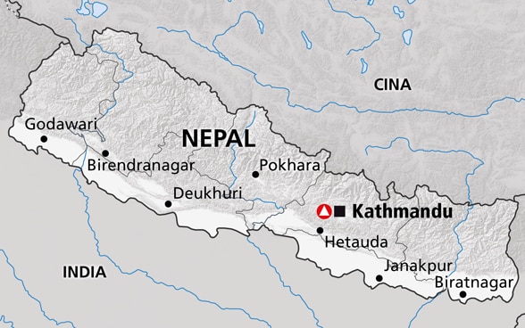 Cartina del Nepal