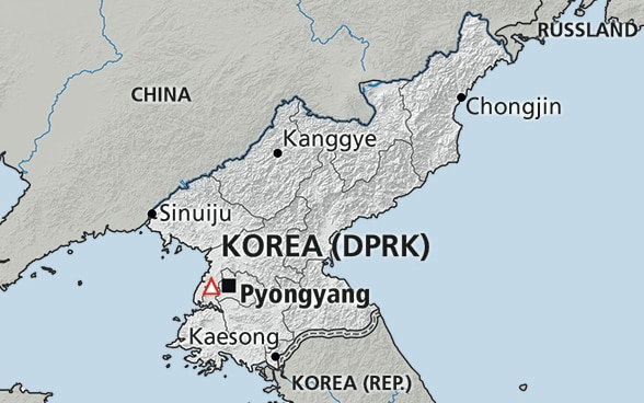 Karte von Nordkorea