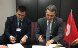 The head of the FDFA, Ignazio Cassis meets Pavlo Klimkin.