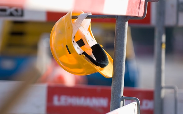 Casque de travailleur comme symbole pour la libre circulation des personnes