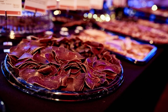A selection of Swiss cold cuts was kindly offered by Graubünden, this year's canton of honour. 