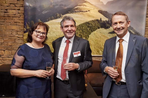 Mr. and Ms Thomas Maier, Swiss Mission to the EU, and Mr. Daniel Buschauer, Canton of Graubünden