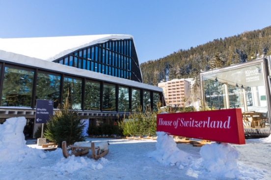 snow, building, blue sky