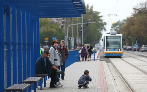 Tramhaltestelle in Ostrava