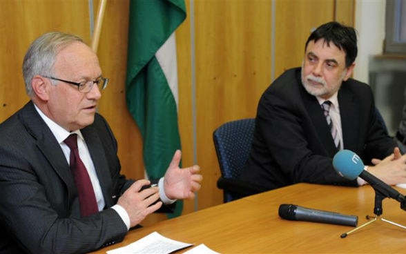 Bundesrat Schneider-Ammann und Minister Fellegi