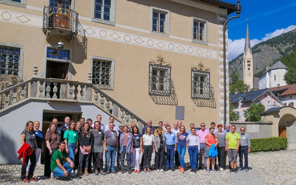 The delegation of the Study Tour in Switzerland: representatives from SNP, SECO, SDC together with experts from Bulgaria, Slovakia, the Czech Republic and Estonia.